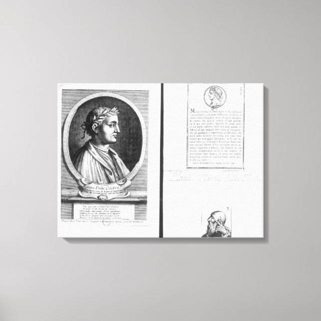 Portraits of Horace  Scipio Aemilianus Canvas Print (Front)