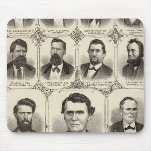 Portraits of John C Hall and Prof JW Bradshaw Mouse Pad