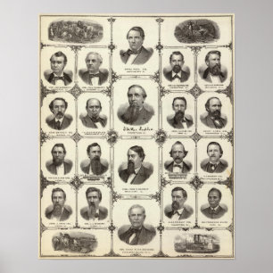 Portraits of Orval Pool, J McKee Peeples Poster