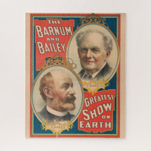 Portraits Of P.T. Barnum And J.A. Bailey Jigsaw Puzzle