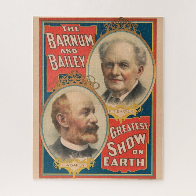 Portraits Of P.T. Barnum And J.A. Bailey Jigsaw Puzzle (Vertical)