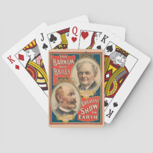 Portraits Of P.T. Barnum And J.A. Bailey Playing Cards