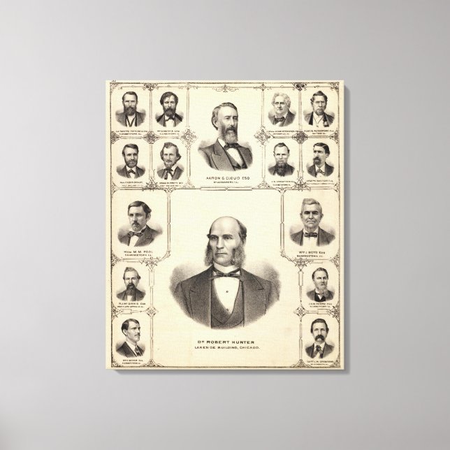 Portraits of Robert Hunter, Aaron G Cloud Canvas Print (Front)