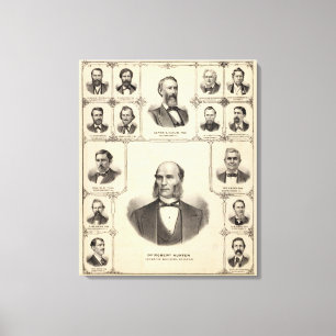 Portraits of Robert Hunter, Aaron G Cloud Canvas Print