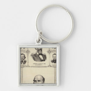 Portraits of Robert Hunter, Aaron G Cloud Keychain