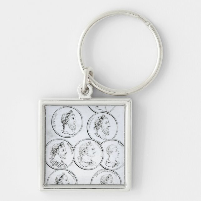 Portraits of Roman Emperors Keychain (Front)