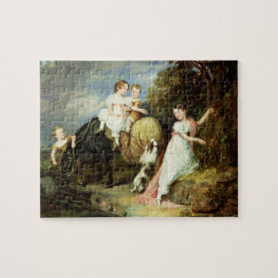 Portraits of the Children of the Rev.Joseph Arkwri Jigsaw Puzzle