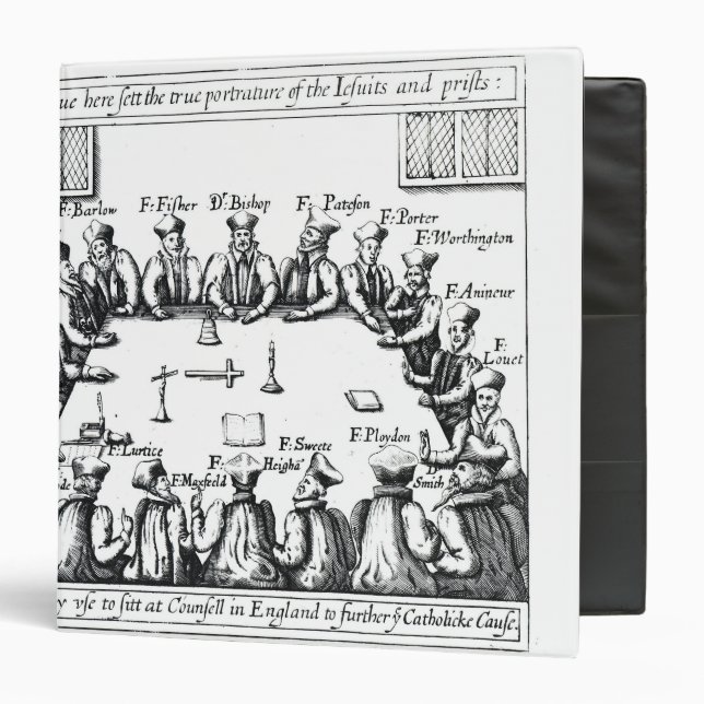 Portraits of the Jesuits and Priests Binder (Front/Inside)