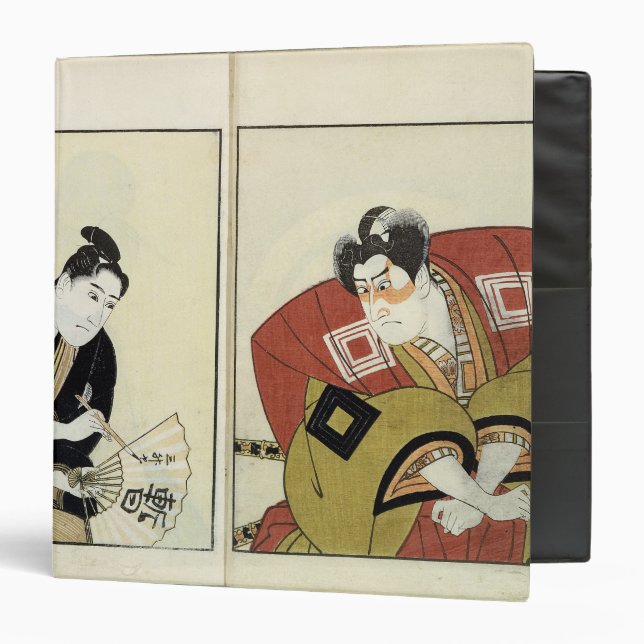 Portraits of Two Actors, 1803 Binder (Front/Inside)