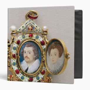 Portraits of unknown man and woman, c.1590 binder