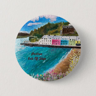 Portree Isle of Skye Scotland 2 Inch Round Button