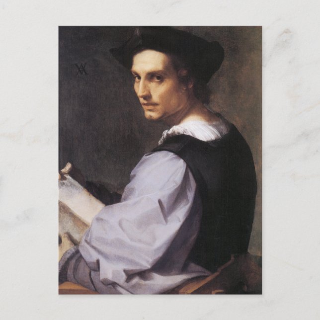 Portriat of a Young Man Postcard (Front)