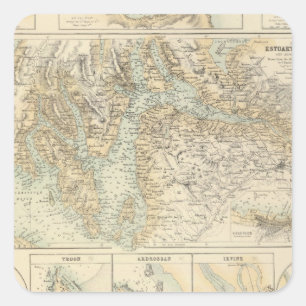 Ports and Harbours On The West Coast of Scotland Square Sticker