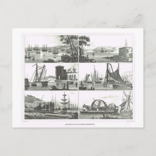 Ports and harbours postcard