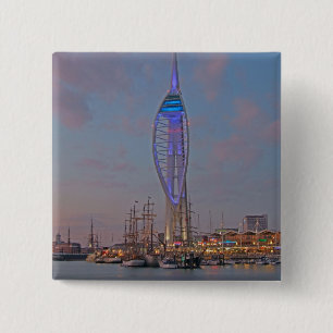 Portsmouth, Hampshire, England 2 Inch Square Button
