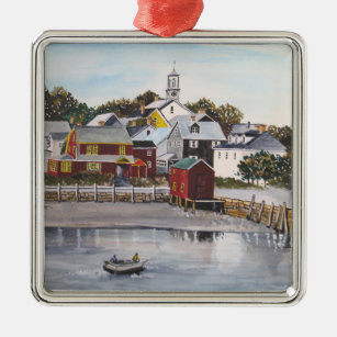 Portsmouth Harbour, New Hampshire Metal Ornament