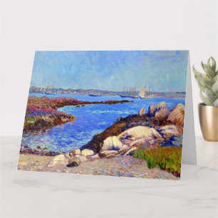 Portsmouth Harbour, NH fine art painting, Card