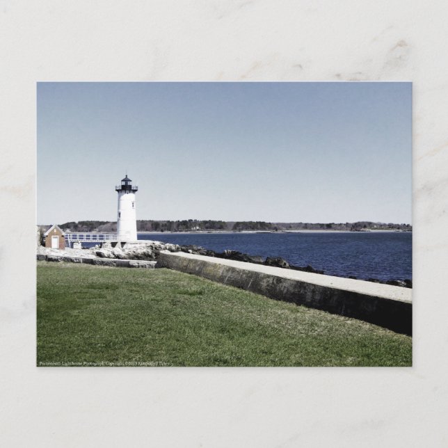 Portsmouth Lighthouse Postcard (Front)
