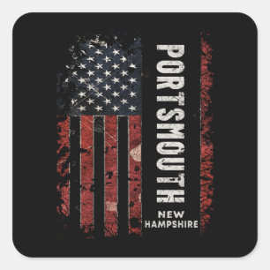 Portsmouth New Hampshire Square Sticker