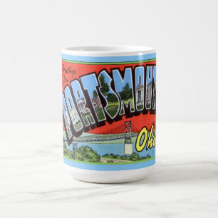 Portsmouth Ohio Large Letter Greetings Coffee Mug