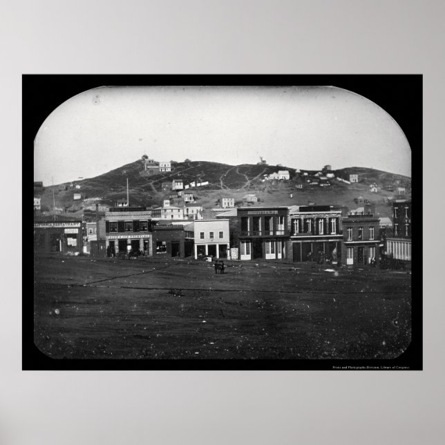 Portsmouth Square San Francisco Daguerreotype 1851 Poster (Front)