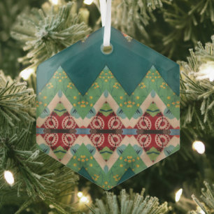 Portuense folk art glass ornament