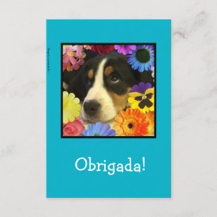 Portugais : Carte de remerciements/Obrigada !
