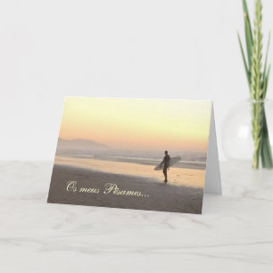 Portugais : Carte de sympathie : Surfer