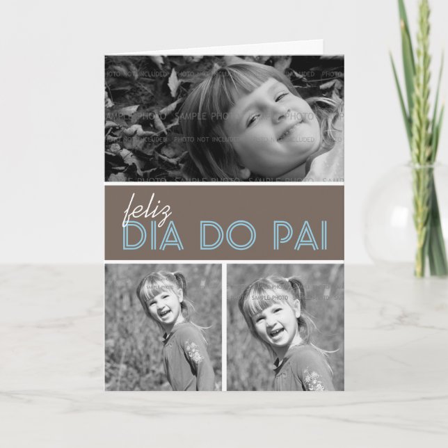 Portugais du modèle | de carte de voeux de photo (Devant)