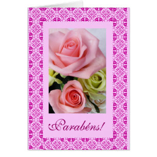 Portugais : Parabens ! - rosas