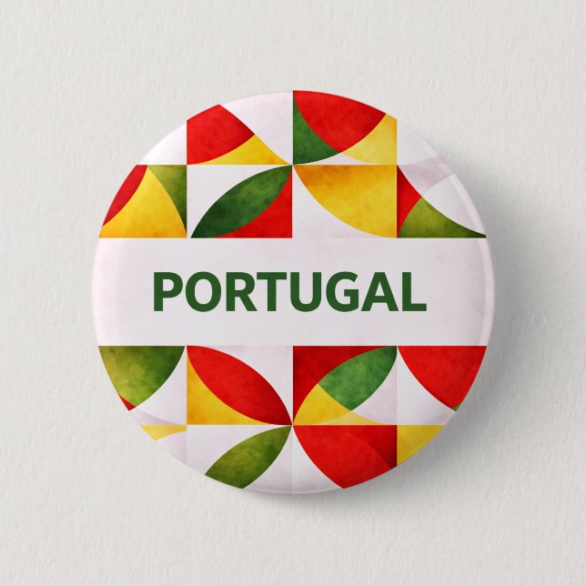 Portugal 2 Inch Round Button (Front)
