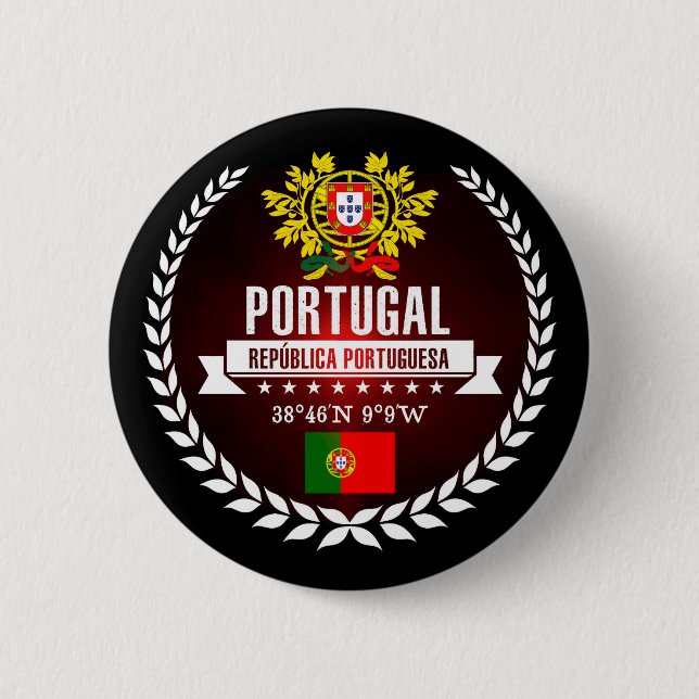 Portugal 2 Inch Round Button (Front)