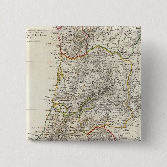 Portugal 2 Inch Square Button (Front)