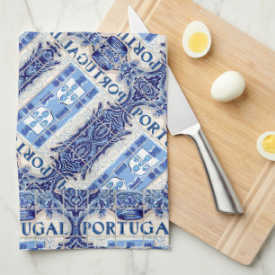 Portugal All-Over Print Apron Kitchen Towel