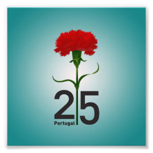 Portugal and red carnation photo print
