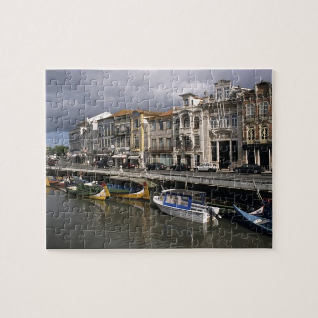 Portugal, Aveiro. Moliceiros (seaweed collecting Jigsaw Puzzle (Horizontal)