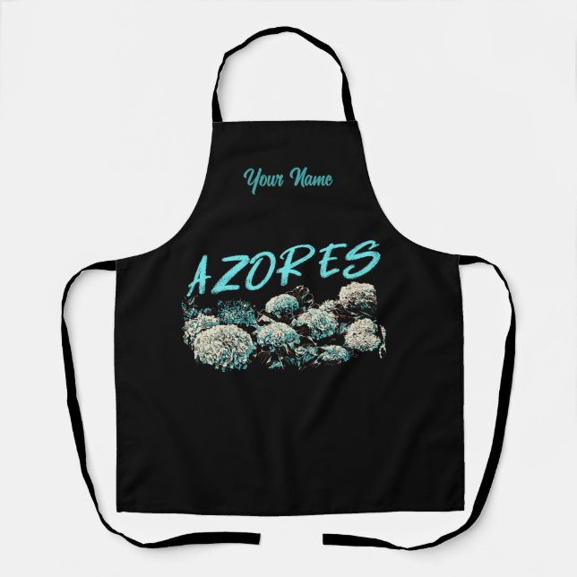 Portugal Azores islands, hydrangeas Apron (Front)
