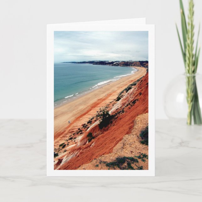 Portugal Beach Front Landscape Card (Front)