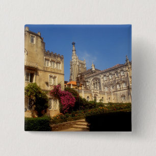 Portugal, Bussaco Palace. 2 Inch Square Button