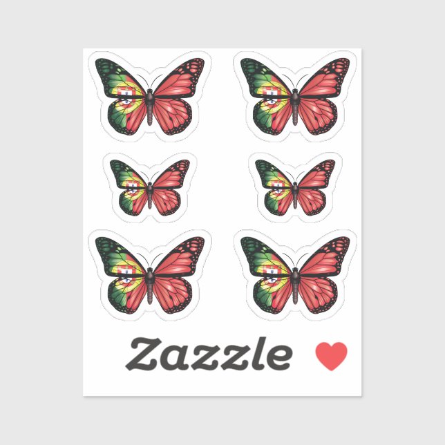 Portugal butterfly monarch flag (Sheet)