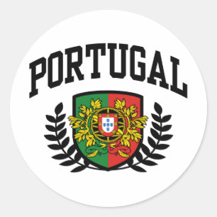 Portugal Classic Round Sticker