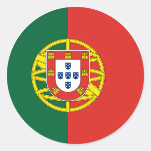 portugal classic round sticker