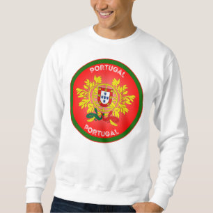 Portugal Coat of Arms Circle Shape Sweatshirt