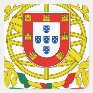 Portugal Coat of Arms Square Sticker