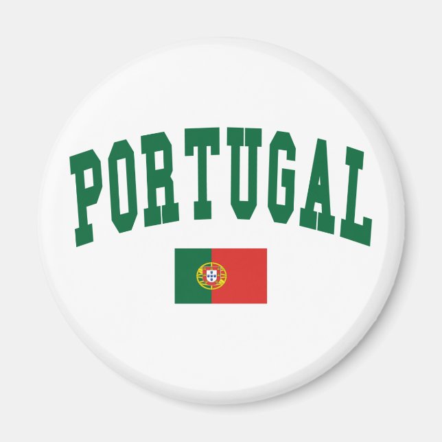 Portugal College Style Magnet (Front)