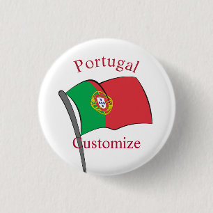 Portugal Country Flag Thunder_Cove 1 Inch Round Button