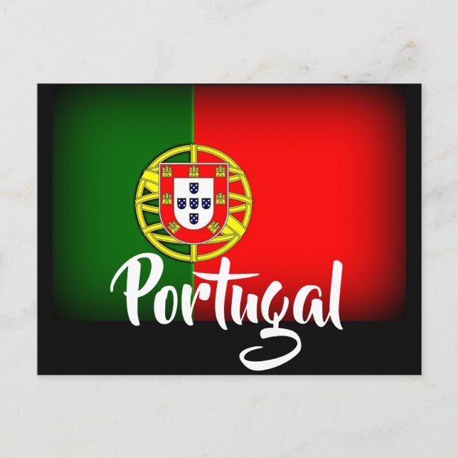 Portugal Darkened Flag Postcard (Front)