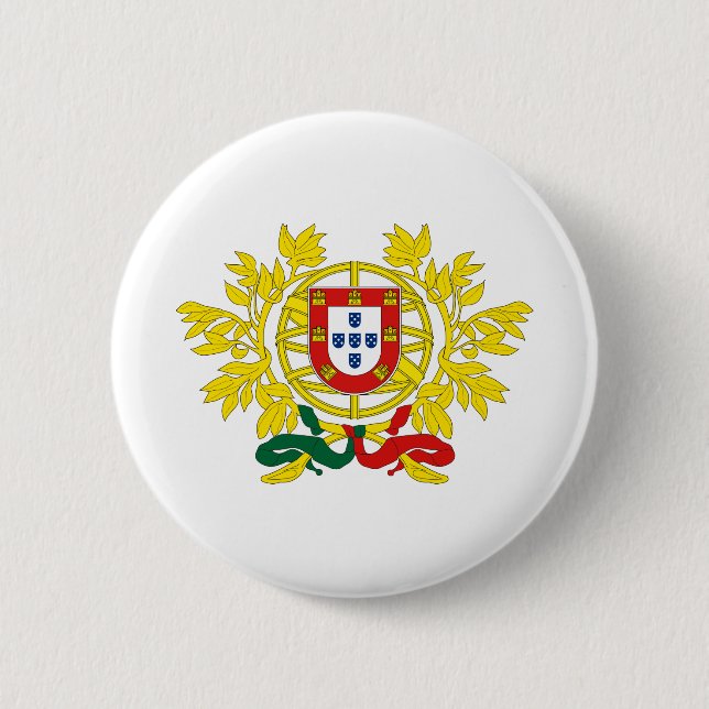portugal emblem 2 inch round button (Front)