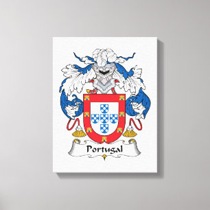 Portugal Family Crest Canvas Print