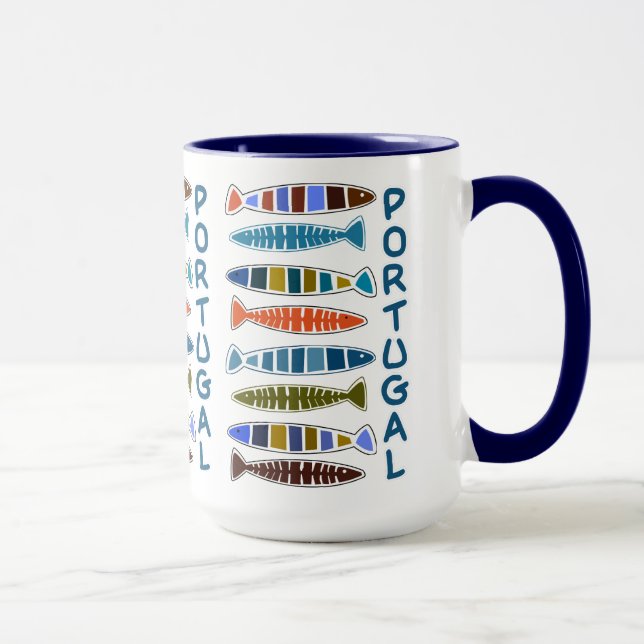 PORTUGAL Fish Pattern mugs (Right)